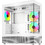 SAVIO Sigma X1 White Gaming Midi Tower Κουτί Υπολογιστή RGB με Πλαϊνό Παράθυρο