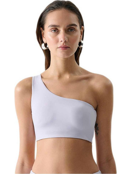 Outhorn Bikini Top με Έναν Ώμο Λευκό OTHWSS24UBKTF052-52S