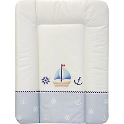 Lorelli Boat Μαλακή Αλλαξιέρα Μωρού Πλαστική 70x50cm Λευκή Γαλάζια