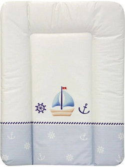 Lorelli Boat Μαλακή Αλλαξιέρα Μωρού Πλαστική 70x50cm Λευκή Γαλάζια