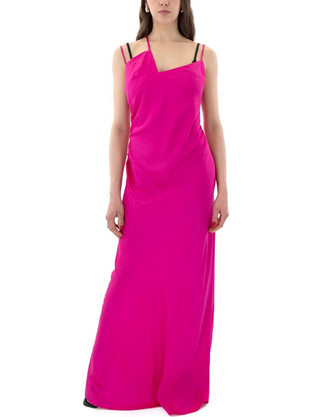 MY Tiffany Wearables Maxi Καλοκαιρινό Φόρεμα για Γάμο / Βάπτιση Σατέν Φούξια S24T8191