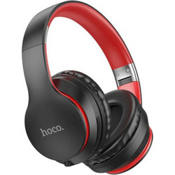 Hoco ESD16 Ασύρματα Bluetooth Ακουστικά Over Ear Μαύρα Κόκκινα