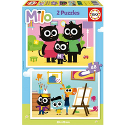 Παιδικό Puzzle Educa Milo 2x48 Κομμάτια