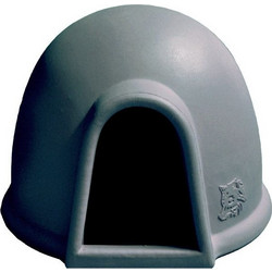 Telcom Igloo Maxi Σπιτάκι Σκύλου Πλαστικό Ανθρακί 107x77x45cm