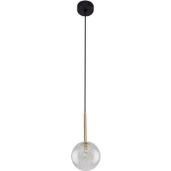 TK Lighting Nilos Κρεμαστό Φωτιστικό Οροφής Μονόφωτο G9 Μαύρο 5941