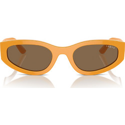 Vogue VO5585S 315973 Γυναικεία Γυαλιά Ηλίου Cat Eye Κοκάλινα Πορτοκαλί με Καφέ Polarized Φακό