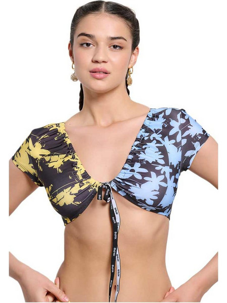 BodyTalk Bikini Top Μπουστάκι Floral Κίτρινο Γαλάζιο 1241-903348-00706