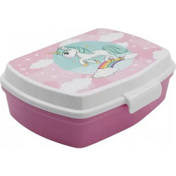 Stor Unicorn Range Πλαστικό Παιδικό Δοχείο Φαγητού Ροζ 09561