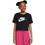 Nike Παιδικό Crop Top Κοντομάνικο Μαύρο FZ5548-010