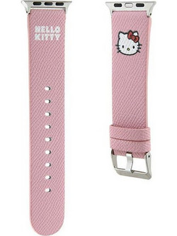 Hello Kitty Head Λουράκι Δερμάτινο Pink (Apple Watch 38 / 40 / 41mm)