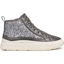 Geox Laquinny Παιδικά Sneakers Μποτάκια Ασημί J46M3D0EWNFC1009