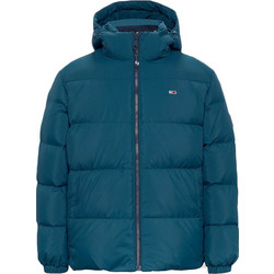 Tommy Jeans Ανδρικό Μπουφάν Χειμωνιάτικο Puffer Πετρόλ DM0DM19786-CWG