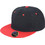 Result Ανδρικό Καπέλο Jockey Snapback Υφασμάτινο Μαύρο Κόκκινο RC082X