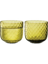 LSA Σετ Ποτήρια Ουίσκι Γυάλινα Dapple Woodland Green Lime 300ml 2τμχ 5012548584138
