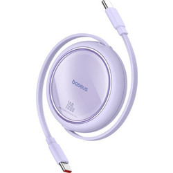 Baseus Free2Draw Retractable USB-C to USB-C 100W 1m Purple 6932172647544