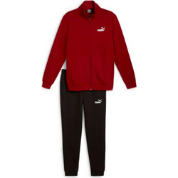 Puma Ανδρικό Σετ Φόρμας Fleece με Λάστιχο Μπορντό Μαύρο 585841-13