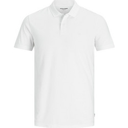Jack & Jones Ανδρική Μπλούζα Polo Κοντομάνικη Λευκή 12136516