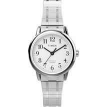 Timex Easy Reather Γυναικείο Ρολόι με Ασημί Μεταλλικό Μπρασελέ TW2W52300
