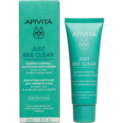 Apivita Just Bee Clear Blemish Control Mattifying Moisturizer 40ml