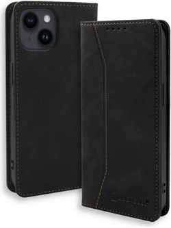 Bodycell Pu Leather Book Black (iPhone 15 Plus)