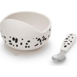 Elodie Details Βρεφικό Σετ Φαγητού Σιλικόνης Dalmatian Dots 2τμχ