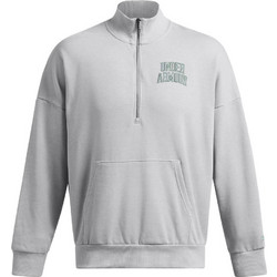 Under Armour Icon Hwt Terry Os 1/2 Zip Ανδρικό Αθλητικό Φούτερ Γκρι 1386550-011