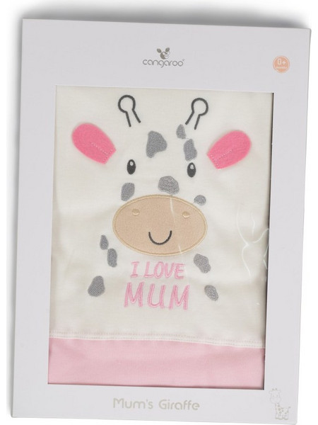 Cangaroo Mums Giraffe Κουβέρτα Κούνιας Βελουτέ 90x100 Ροζ
