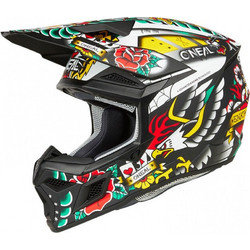 Oneal 3SRS Inked V.25 Multicolor Κράνος Μηχανής Motocross