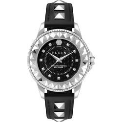 Philipp Plein Rock Couture Γυναικείο Ρολόι με Μαύρο Δερμάτινο Λουράκι PWPQA0124