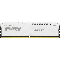 Kingston Fury Beast 16GB (1X16GB) DDR5 RAM 6400MHz C32 White