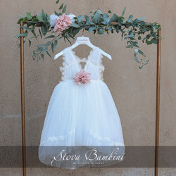 Stova Bambini Βαπτιστικό Φόρεμα 2τμχ SS24G13I