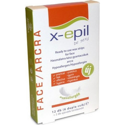 X-epil Ταινίες Αποτρίχωσης για Πρόσωπο για Ευαίσθητες Επιδερμίδες 6τμχ