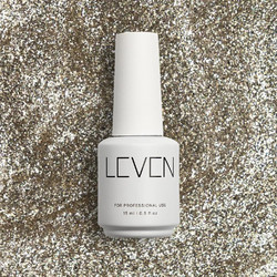 Leven G010 Champagne Glitter Ημιμόνιμο Βερνίκι Νυχιών 15ml