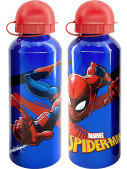 Justnote Spiderman Παιδικό Παγούρι Αλουμινίου BPA Free Μπλε Κόκκινο 500ml