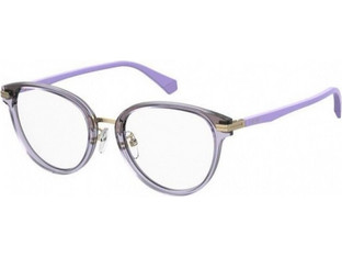 Polaroid Eyewear PLDD427/G B3V Γυναικείος Σκελετός Γυαλιών Οράσεως Κοκάλινος Γκρι Μωβ