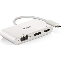 D-Link DUB-V310 USB-C Docking Station με DisplayPort / HDMI 4K και Σύνδεση 3 Oθονών