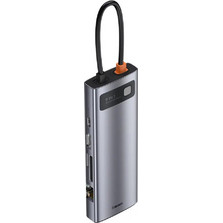 Baseus Metal Gleam 9in1 USB-C Docking Station με HDMI 4K PD και Σύνδεση 2 Οθονών