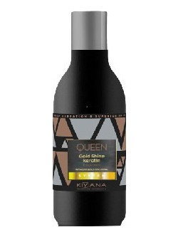 Kyana Queen Luxury Series Gold Shine Silk Μαλλιών Κερατίνης για Επανόρθωση 1lt