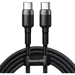 Baseus Cafule Braided USB-C to USB-C 100W 2m Black CATKLF-ALG1