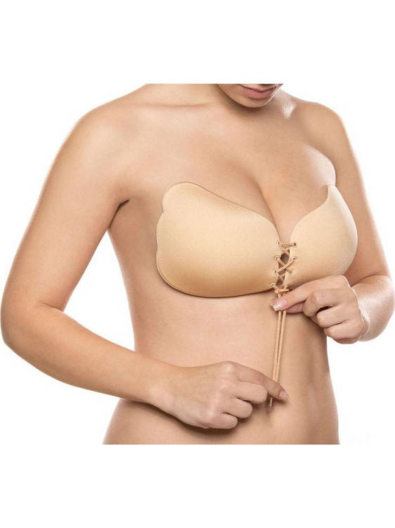 Bye Bra Σουτιέν Αυτοκόλλητο Push Up χωρίς Μπανέλα Nude D-215772