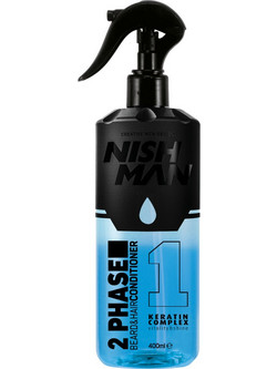 Nish Man 2 Phase 01 Keratin Conditioner Καθαριστικό για Γένια 400ml