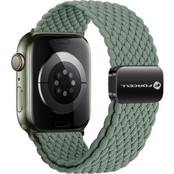 Forcell F-DESIGN FA02 Λουράκι Υφασμάτινο Olive Green (Apple Watch 42 / 44 / 45 / 49mm)