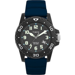 Timex Ανδρικό Ρολόι με Μαύρο Καουτσούκ Λουράκι TW5M61100