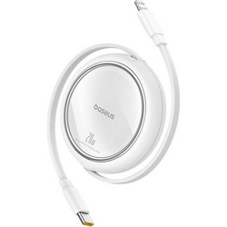 Baseus Free2Pull Retractable USB-C to Lightning Cable 20W 1m White P10364501211-00