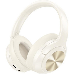 Hoco W54 Ασύρματα Bluetooth Ακουστικά Over Ear με Noise Cancelling Μπεζ
