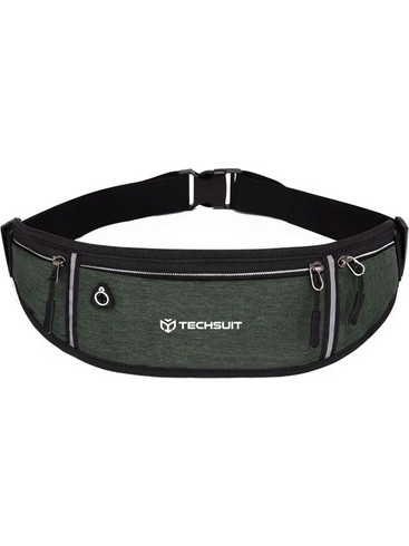 Techsuit CWB3 Τσαντάκι Μέσης για Τρέξιμο Πράσινο