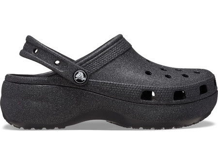 Crocs Classic Platform Glitter Black 207241-001