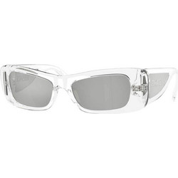 Versace VE4481 148 Γυναικεία Γυαλιά Ηλίου Ορθογώνια Κοκάλινα Διαφανή με Γκρι Φακό