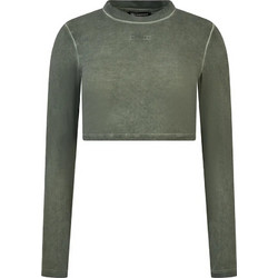 Freddy Γυναικείο Αθλητικό Crop Top Χακί AMANDAF302-V69CD-L
