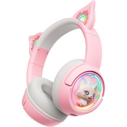 Onikuma B5 Ασύρματα Bluetooth Παιδικά Ακουστικά On Ear Ροζ